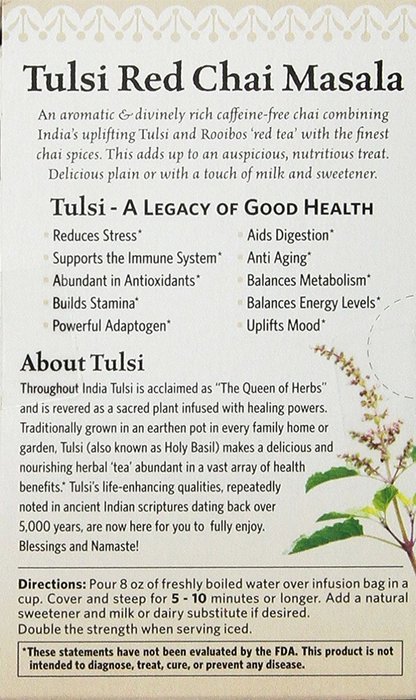 Organic India Tulsi, Original, 18-Count Boxes (Pack of 2) N52
