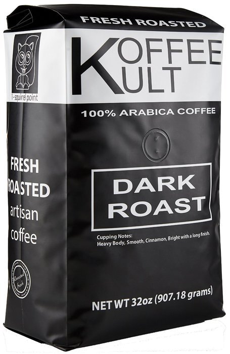 Koffee Kult Dark Roast Coffee Beans (2 Pounds Whole Bean) Highest Quality Delicious Organically Sourced Fair Trade...