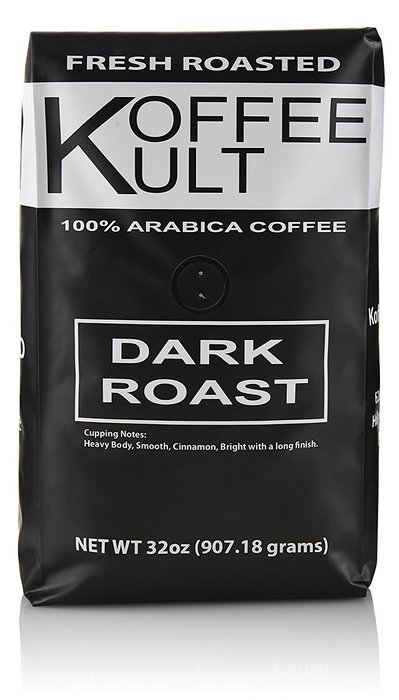 Koffee Kult Dark Roast Coffee Beans (2 Pounds Whole Bean) Highest Quality Delicious Organically Sourced Fair Trade... N2