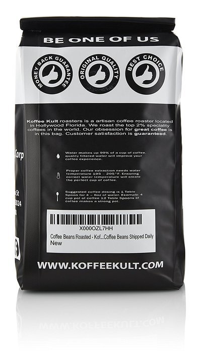 Koffee Kult Dark Roast Coffee Beans (2 Pounds Whole Bean) Highest Quality Delicious Organically Sourced Fair Trade... N6