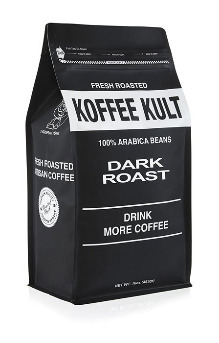 Koffee Kult Dark Roast Coffee Beans (2 Pounds Whole Bean) Highest Quality Delicious Organically Sourced Fair Trade... N9