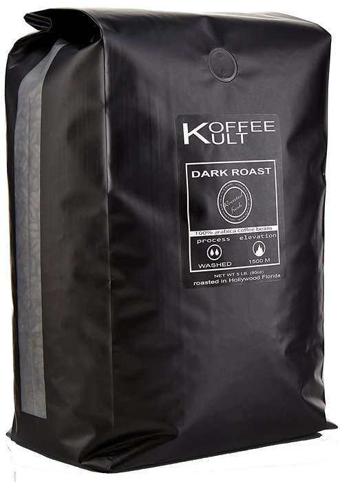 Koffee Kult Dark Roast Coffee Beans (2 Pounds Whole Bean) Highest Quality Delicious Organically Sourced Fair Trade... N15
