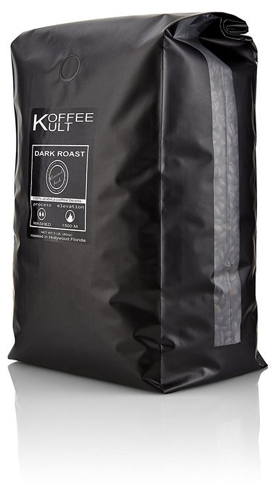 Koffee Kult Dark Roast Coffee Beans (2 Pounds Whole Bean) Highest Quality Delicious Organically Sourced Fair Trade... N16
