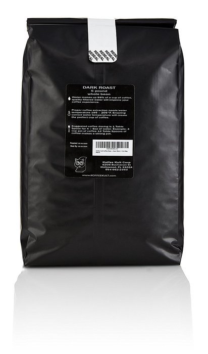 Koffee Kult Dark Roast Coffee Beans (2 Pounds Whole Bean) Highest Quality Delicious Organically Sourced Fair Trade... N18
