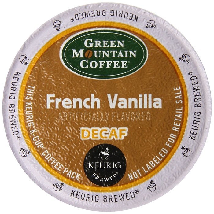 Green Mountain Coffee Light Roast K-Cup for Keurig Brewers, French Vanilla Decaf Coffee (Pack of 96)