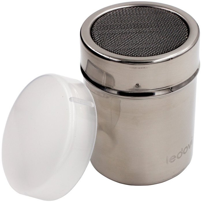 ledovi 4 Ounce Premium Stainless Steel Sugar Shaker with Lid - Professional Results with Minimum Effort N3