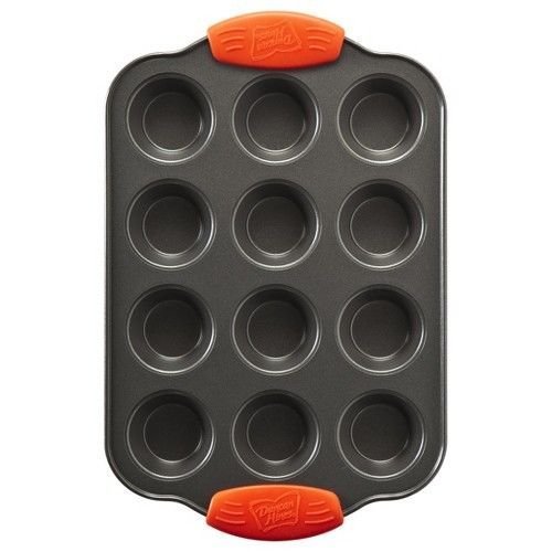 NEW Duncan Hines 12 Cup Mini Muffin Pan - Gray