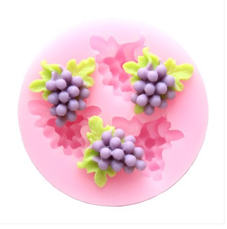 Grape Double Sugar Silicone Mold Cake Decoration Mold Chocolate Mould Soap Mold Baking Tools N3