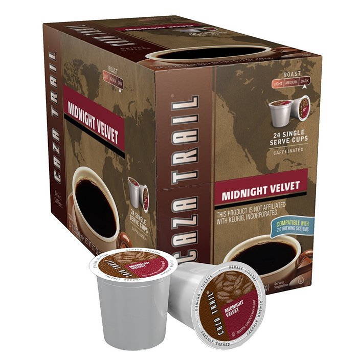 Caza Trail Coffee, Decaf Breakfast Blend, 24 Single Serve Cups N18