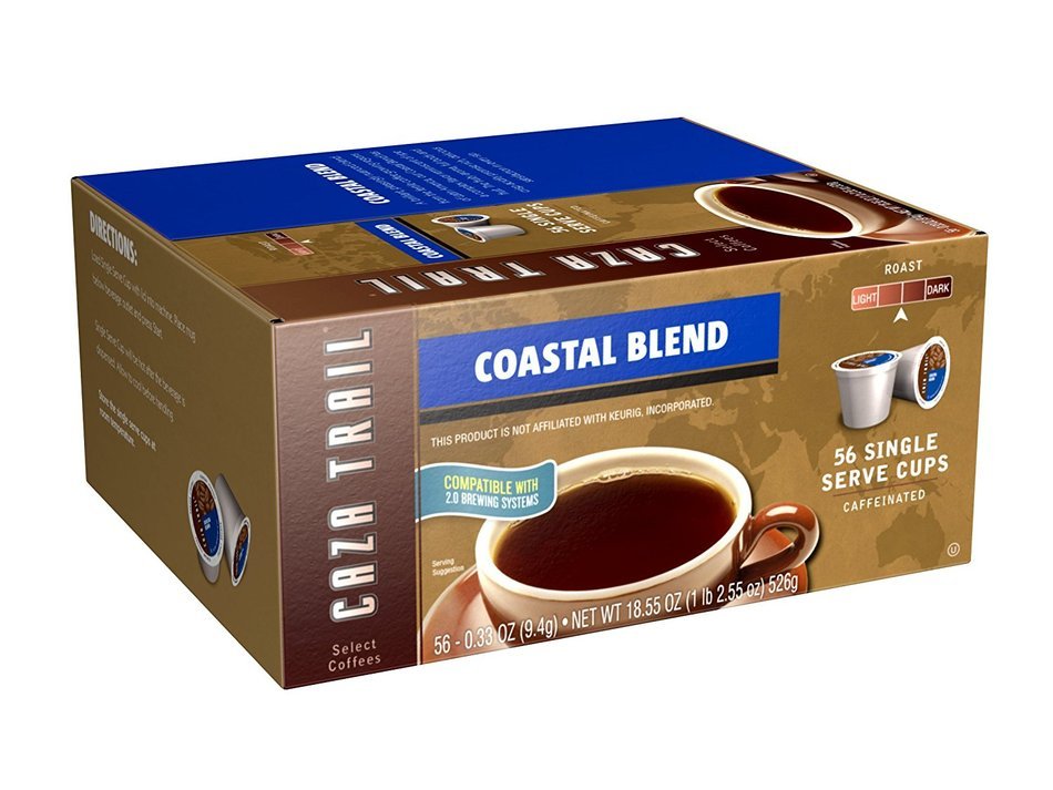 Caza Trail Coffee, Decaf Breakfast Blend, 24 Single Serve Cups N24