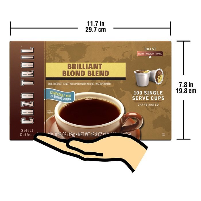 Caza Trail Coffee, Decaf Breakfast Blend, 24 Single Serve Cups N47