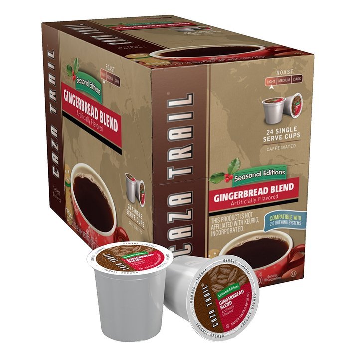 Caza Trail Coffee, Decaf Breakfast Blend, 24 Single Serve Cups N49