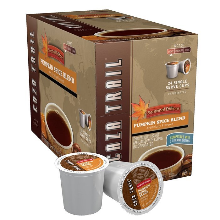 Caza Trail Coffee, Decaf Breakfast Blend, 24 Single Serve Cups N56