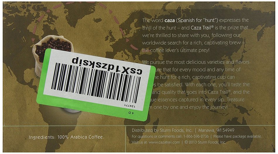 Caza Trail Coffee, Decaf Breakfast Blend, 24 Single Serve Cups N79