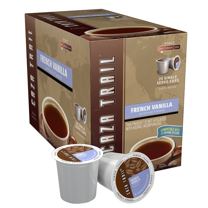 Caza Trail Coffee, Decaf Breakfast Blend, 24 Single Serve Cups N103