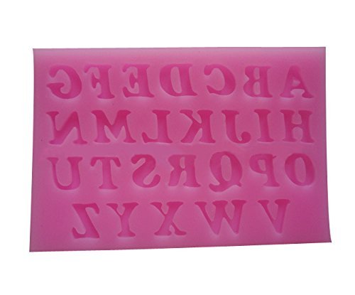 3D Uppercase Alphabet Printed Style Capital Letters Shaped Silicone Cake Fondant Mold Cake Decoration Tools