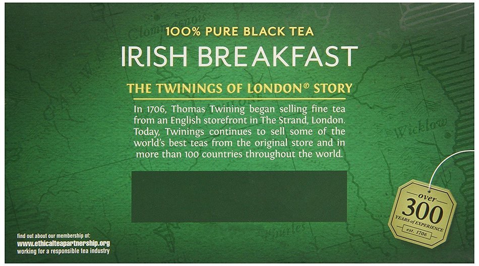 Twinings English Breakfast Tea, Tea Bags, 50 Count Boxes (Pack of 6) N4