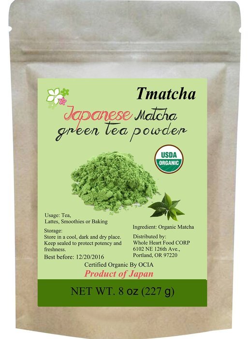 Tmatcha Organic Japanese Matcha Green Tea Powder USDA Organic Certification Culilary Grade Gluten Free and Vegan...