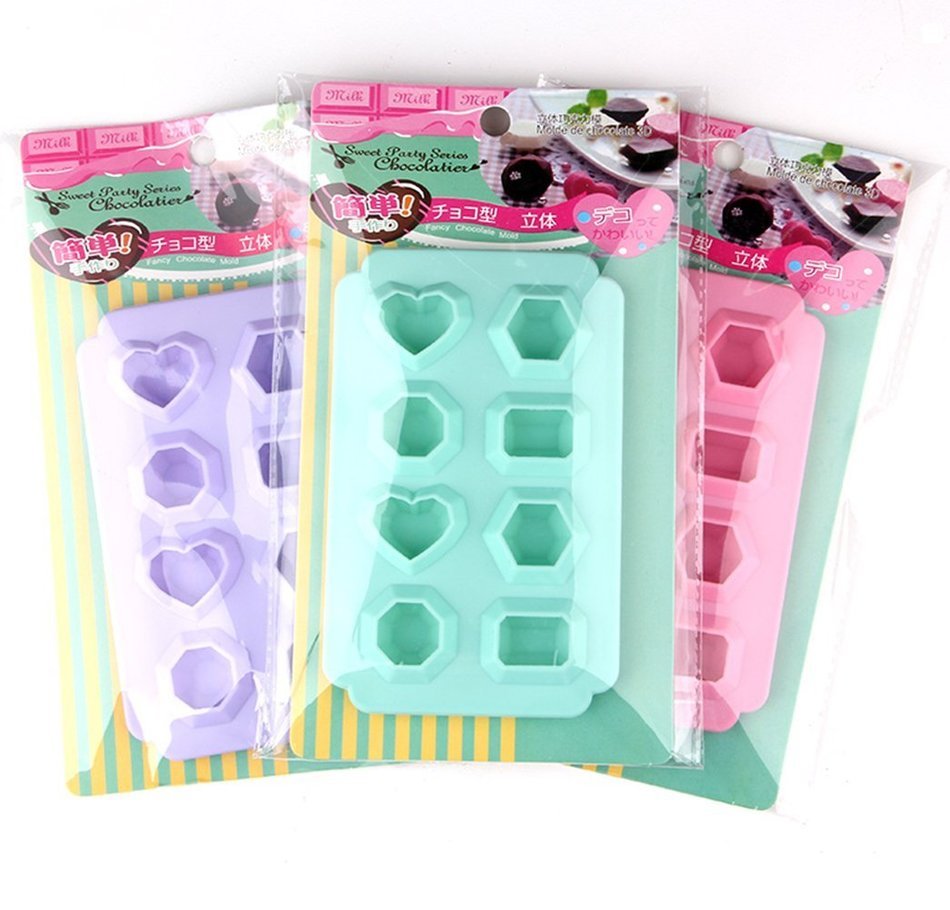 Arbor Home Heart Silicone Pink Donut Mold Reusable Ice Cake Bread Chocolate Jelly Candy Baking Mould N3