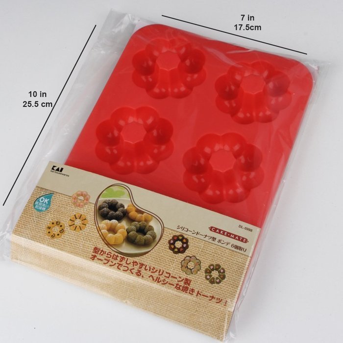 Arbor Home Heart Silicone Pink Donut Mold Reusable Ice Cake Bread Chocolate Jelly Candy Baking Mould N12