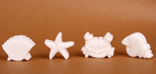 DGI MART Party Supplies 8-cavity Adorable Conch Star Crab Shell Shaped Ice Cake Chocolate Sugar Decorating Silicone...