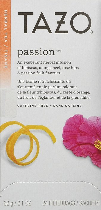 Tazo Passion Filter Bag Tea, 24-Count Packages (Pack of 6)