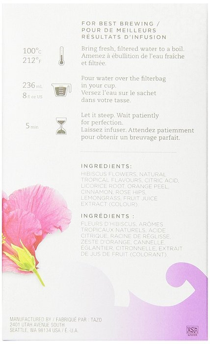 Tazo Passion Filter Bag Tea, 24-Count Packages (Pack of 6) N2