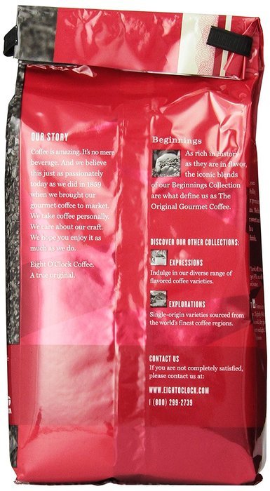 Eight O'Clock The Original Ground Coffee, 12-Ounce Bag (Pack of 6) N3