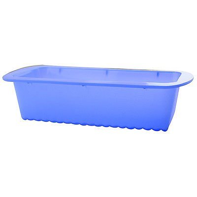 Food-grade Silicone Loaf Square Wave Bottom Bread Cake Mold Baking Pan 4*9 Inch