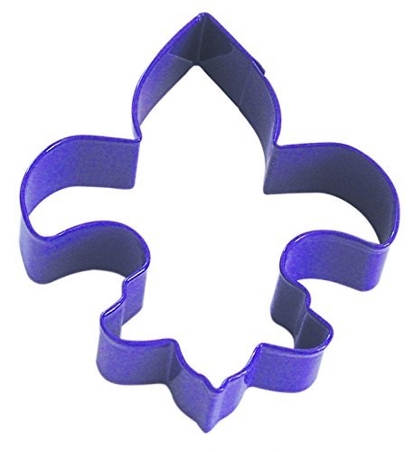 CybrTrayd RM-1141/U R&M Fleur De Lis 4.5" Cookie Cutter, Purple