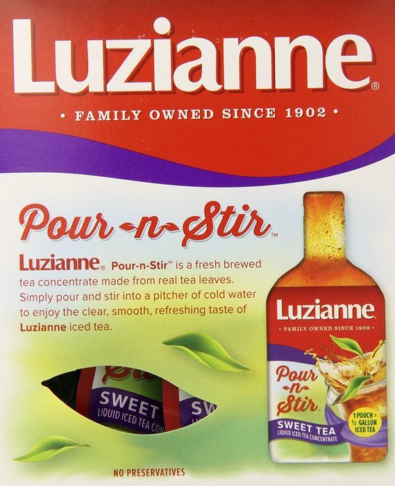 Luzianne Pour-n-Stir Sweet Tea, 6 Count (Pack of 6)