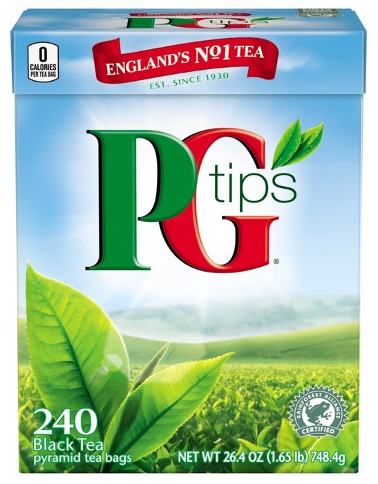 PG Tips Black Tea, Pyramid Tea Bags, 240-Count Box (Pack of 2)
