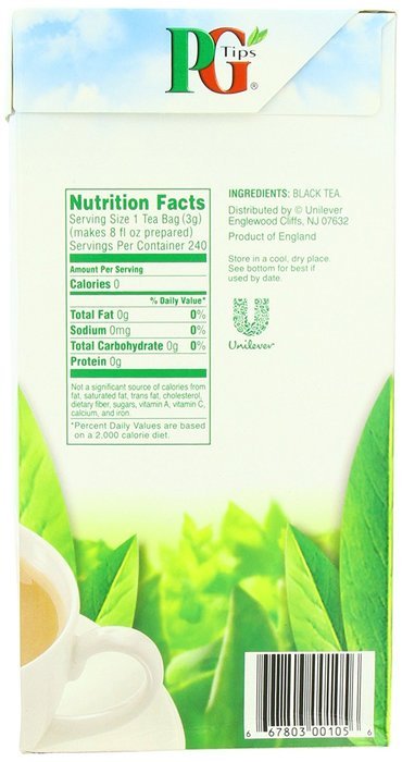 PG Tips Black Tea, Pyramid Tea Bags, 240-Count Box (Pack of 2) N2