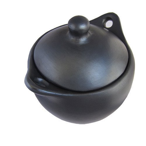La Chamba Black Clay Soup Pot, Medium - 4 Quart N2