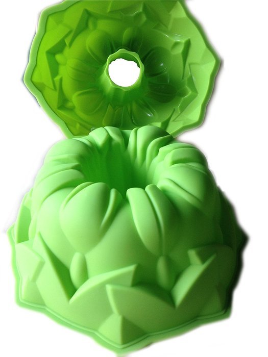 8X3" LARGE HOLLOW OUT TULIP FLOWER mold Fondant Cake SILICONE MOULD BIRTHDAY CAKE PAN bakeware