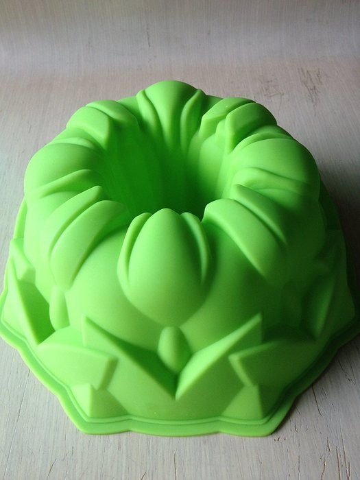 8X3" LARGE HOLLOW OUT TULIP FLOWER mold Fondant Cake SILICONE MOULD BIRTHDAY CAKE PAN bakeware N3