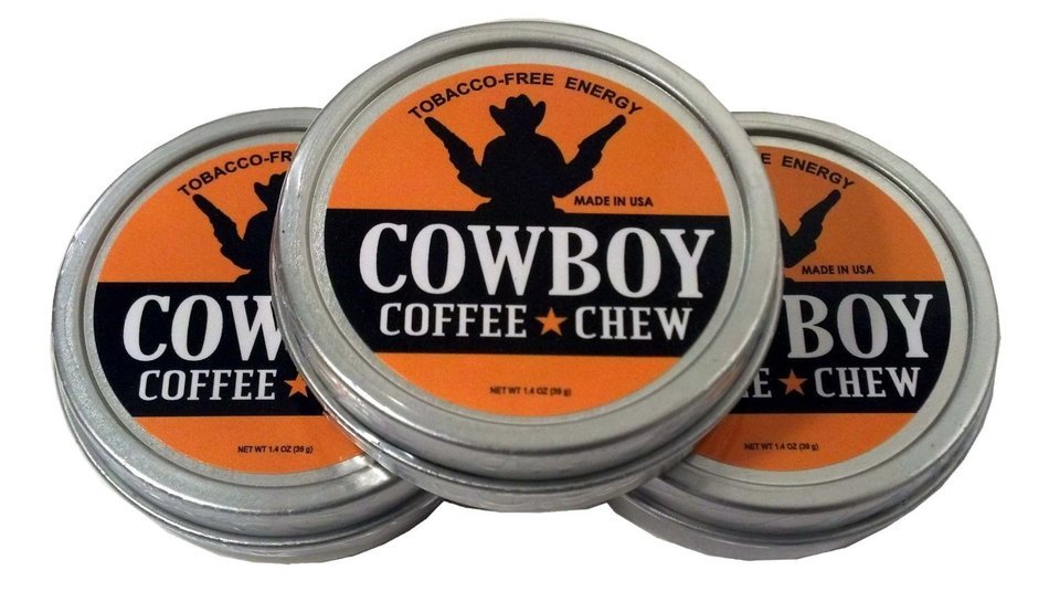 Cowboy Coffee Chew Quit Chewing Tin Can Non Tobacco Nicotine Free Smokeless Alternative to Dip Snuff Snus Leaf... N6