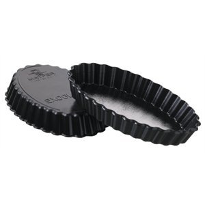 Matfer Bourgeat 345202 Exoglass Oblong Tartlet Mold, Black