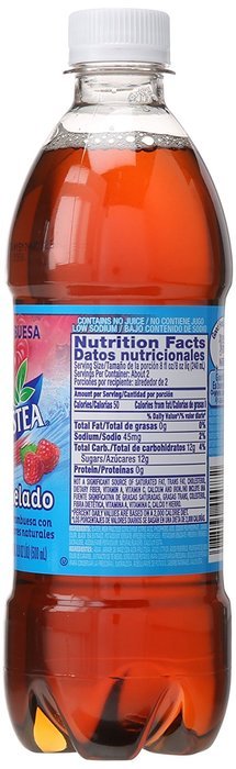 Nestea Iced Tea, Raspberry 16.9-ounce plastic bottles (Pack of 12) N3