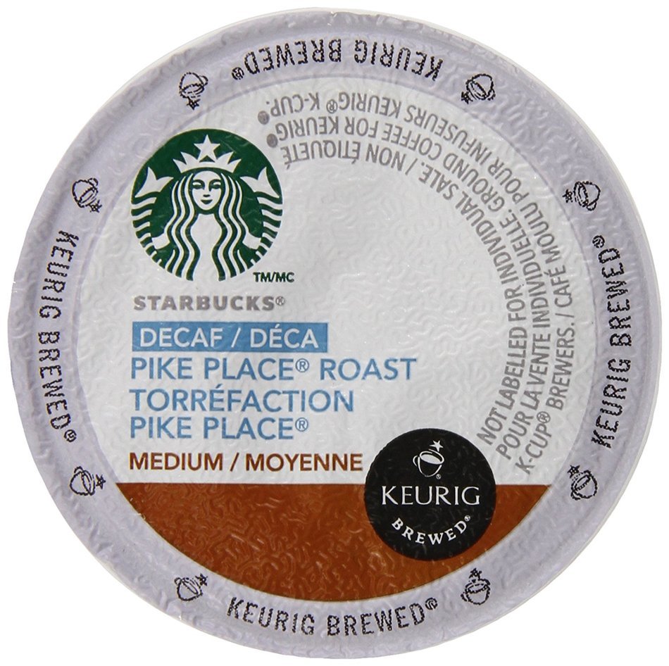 Starbucks Decaf Pike Place Roast, K-Cup for Keurig Brewers, 24 Count N9