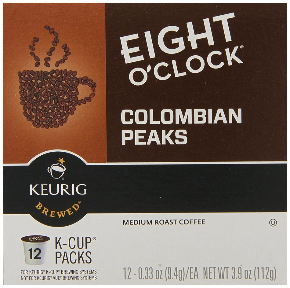 Eight O'Clock Colombian K-Cups for Keurig K-Cup Brewers, 72 Count N6