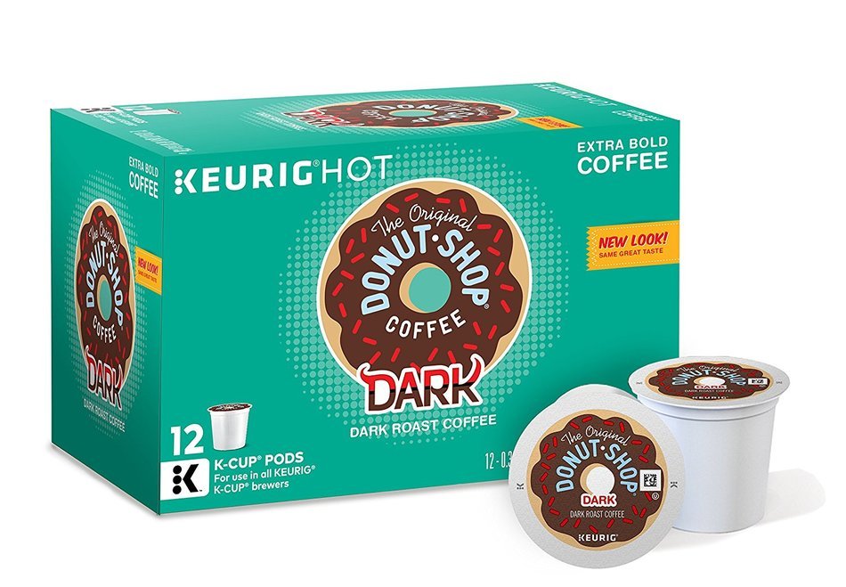 The Original Donut Shop Dark Coffee, Keurig K-Cups, 72 Count