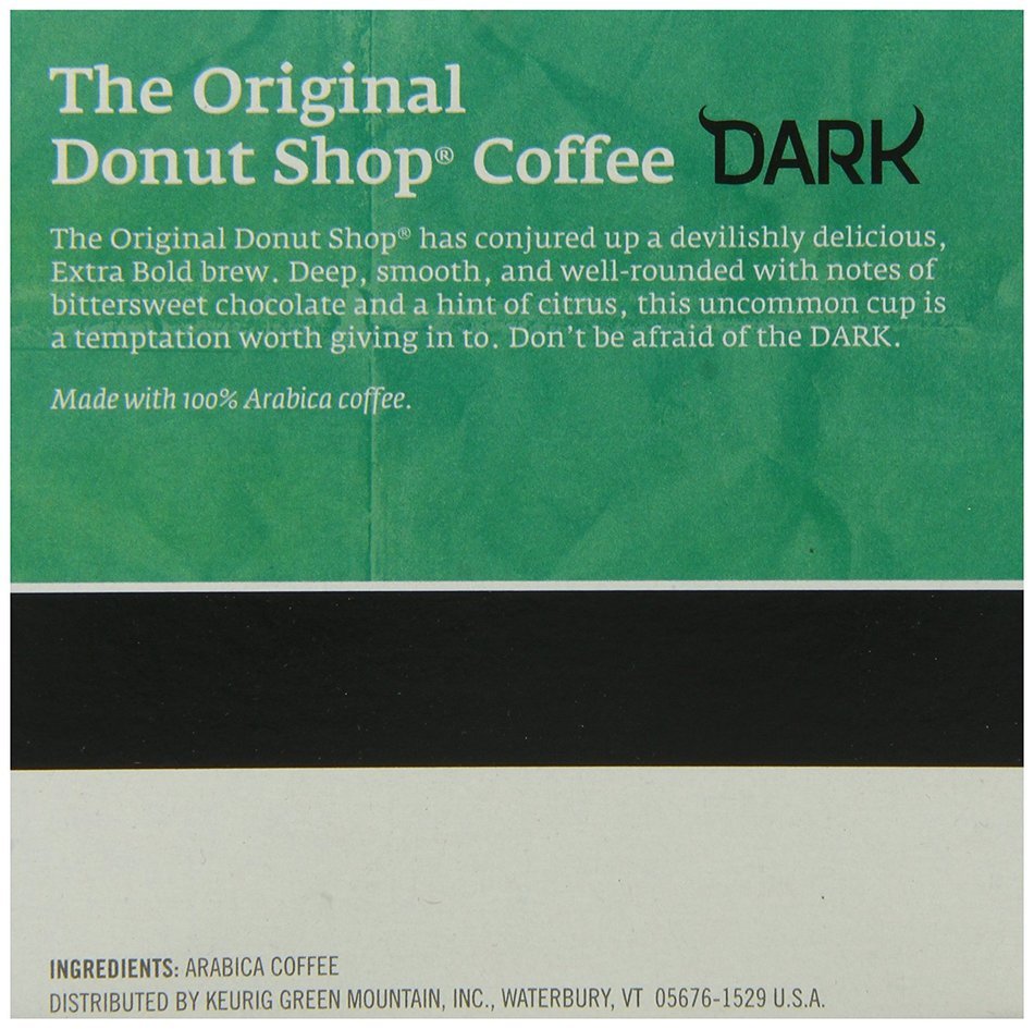 The Original Donut Shop Dark Coffee, Keurig K-Cups, 72 Count N6