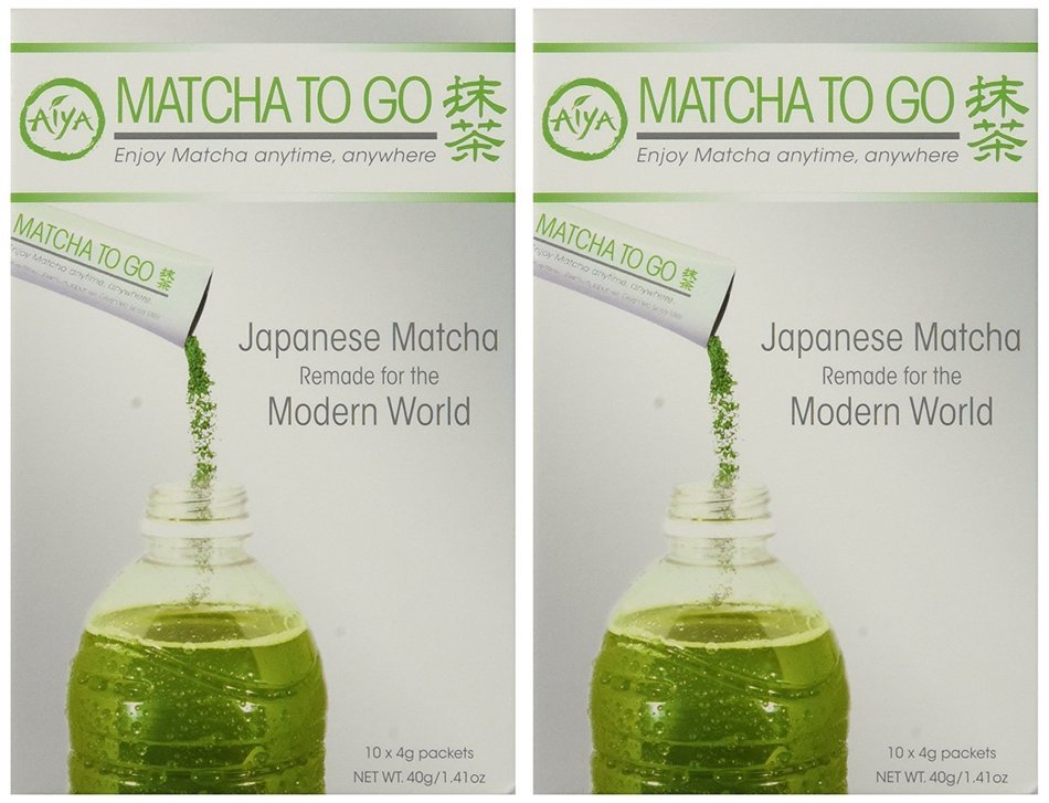 Matcha to Go - Authentic Ceremonial Matcha - 10 packets in a box (2 Pack)