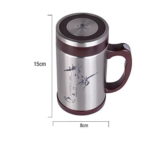 VEITRON High-temperature Glass Teapot Kettle Stainless Steel Filter With Handle Color Clear 300ml N6