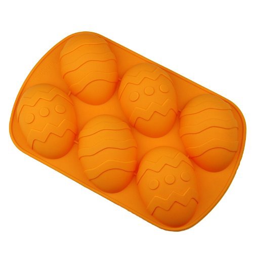 Wholeport Silicone Cake Mold Mould Muffin Cups Cake Pan Ice Mold 6-Egg Mold