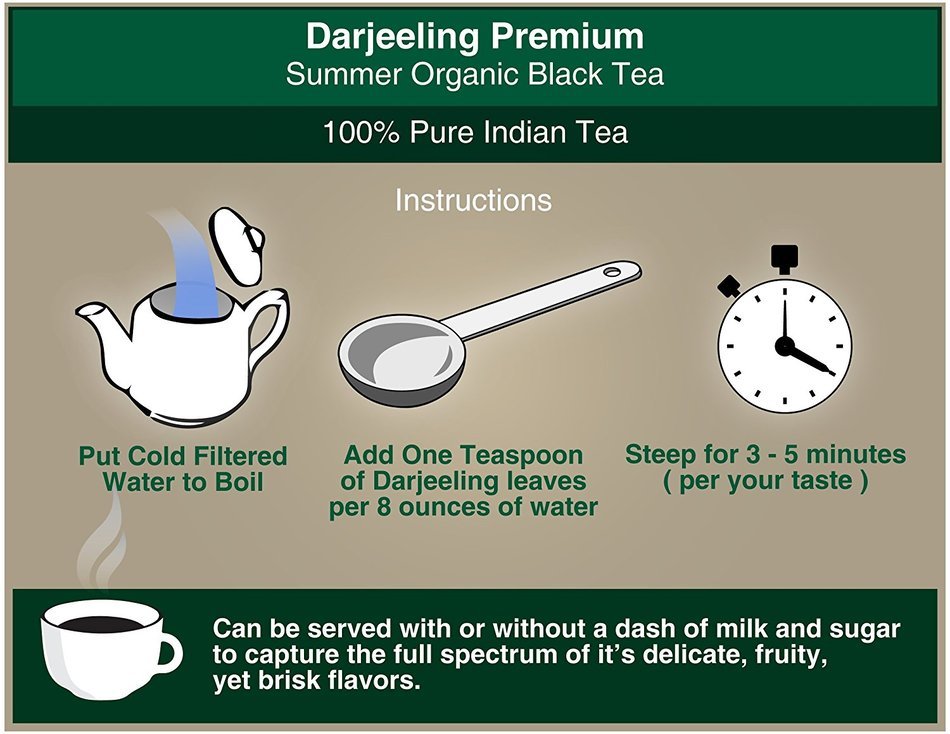 Premium Darjeeling Organic Black Tea - Best Loose Leaf Second Flush Tea ...