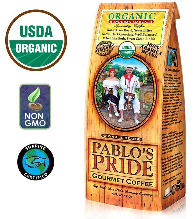2LB Pablo's Pride Gourmet Coffee - Guatemala - Medium-dark Roast Coffee - Whole Bean Coffee - 2 Pound ( 2 lb )... N12