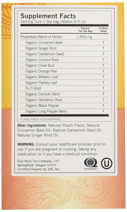 Yogi Organic Peach Detox Tea, 16 ct