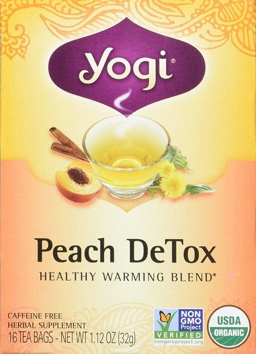 Yogi Organic Peach Detox Tea, 16 ct N4